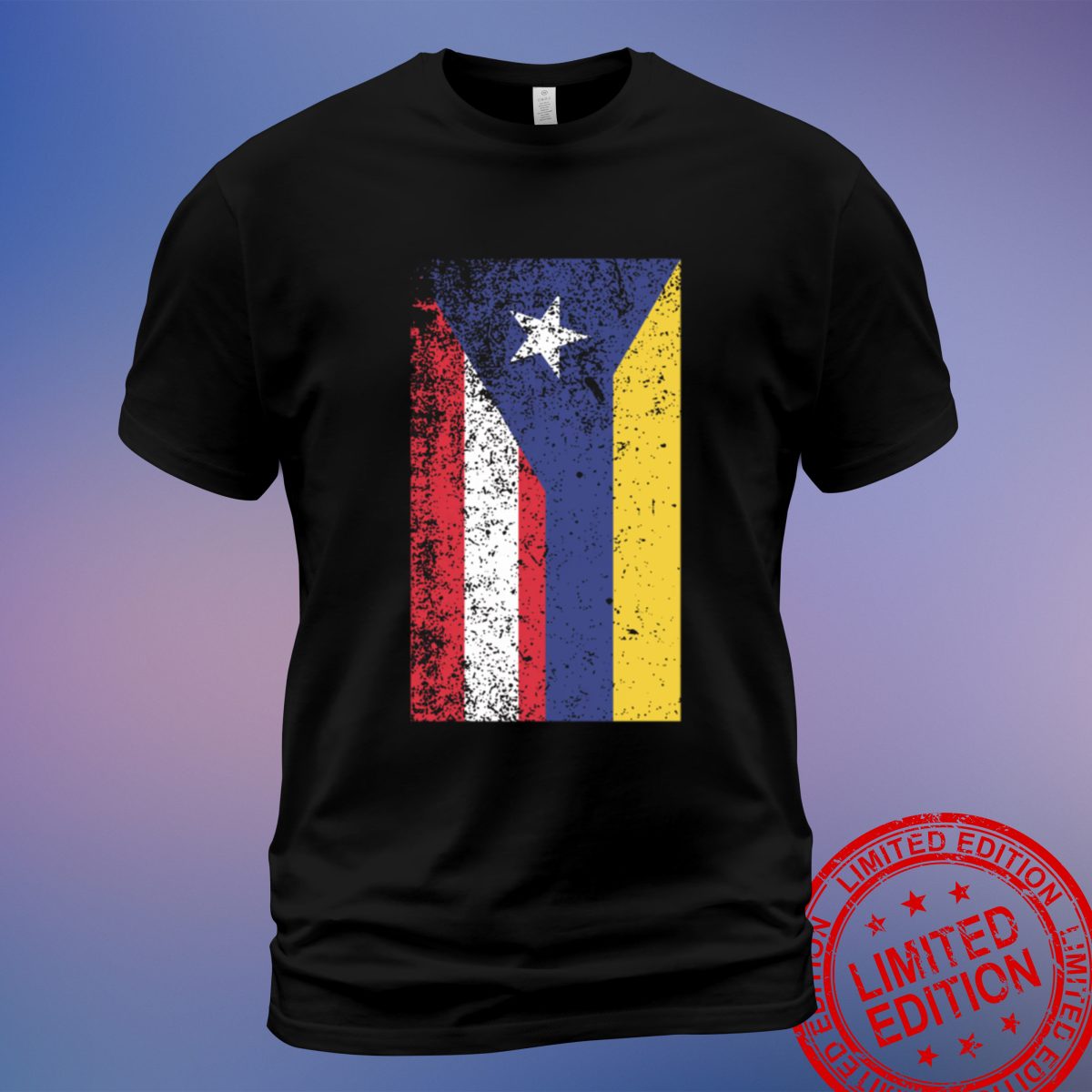 Puerto Rican Colombia Bandera T-Shirt – Unique Design for Cultural Celebrations | Sweatshirt, Hoodie